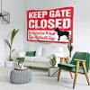 Bar Accessories for Man Cave Keep Gate Closed No Matter What The Pitbulls Say Tapestry Space Decor Hanging Decor ( Size : 100X150CM ) view 2