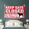 Bar Accessories for Man Cave Keep Gate Closed No Matter What The Pitbulls Say Tapestry Space Decor Hanging Decor ( Size : 100X150CM ) view 3