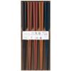 264840 Chopsticks Dishwasher-Safe, 9.1 inches (23 cm), Set of 5 Colors, Resin, Commercial Use, For Visitors, Colorful Hexagonal, Made in Japan view 1