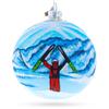 St. Anton Ski Resort, Austria Glass Ball Christmas Ornament 4 Inches view 1