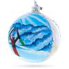 St. Anton Ski Resort, Austria Glass Ball Christmas Ornament 4 Inches view 2