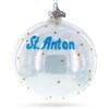 St. Anton Ski Resort, Austria Glass Ball Christmas Ornament 4 Inches view 3