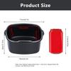 7 inch Air Fryer Cake Barrel, Square Iron Nonstick Baking Dish Fryer Bread Baking Basket Pizza Plate Grill Pot Mat for HD9925 / HD9860 / HD9905/01 view 2
