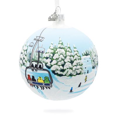 Keystone Ski Resort, Colorado, USA Glass Ball Christmas Ornament 4 Inches