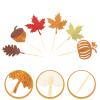 24pcs Thanksgiving Cake Decor Delicate Cupcake Toppers Picks for Festive Parties Food-grade Material for Safe Decorating for Thanksgiving Day Cakes Desserts view 2