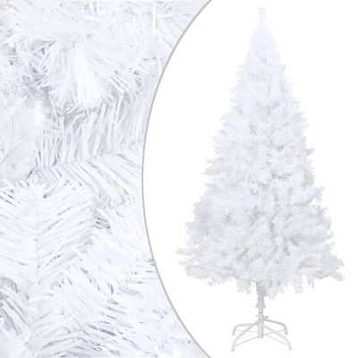 Artificial Holiday Christmas Pine Tree, for Home, Office, Party Decoration,Easy Assembly, Artificial Christmas Tree with Thick Branches White 59.1" PVC