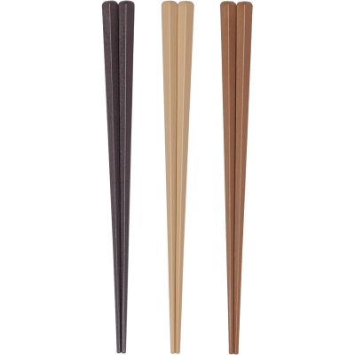 264826 Chopsticks Dishwasher-Safe, 9.1 inches (23 cm), Set of 3 Colors, Resin, Commercial Use, For Visitors, Farthest Angle, Made in Japan