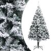 Artificial Christmas Tree, Xmas Pine Tree Perfect for Home, Office, Holiday, Party Decoration, Easy Assembly,Artificial Christmas Tree with Flocked Snow Green 70.9" PVC view 1
