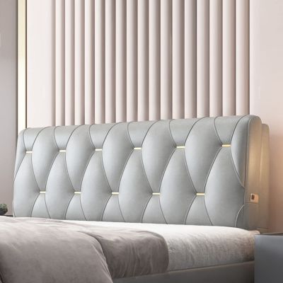 Day Bed Cushion Headboard Pillow Wall Pillow Large Reading Backrest Lumbar Pillow Removable Collision Cushion for Bunk Bed Bench Dorm Full Size,A,No headboard 63"/160cm
