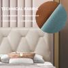Day Bed Cushion Headboard Pillow Wall Pillow Large Reading Backrest Lumbar Pillow Removable Collision Cushion for Bunk Bed Bench Dorm Full Size,A,No headboard 63"/160cm view 2
