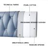 Day Bed Cushion Headboard Pillow Wall Pillow Large Reading Backrest Lumbar Pillow Removable Collision Cushion for Bunk Bed Bench Dorm Full Size,A,No headboard 63"/160cm view 3