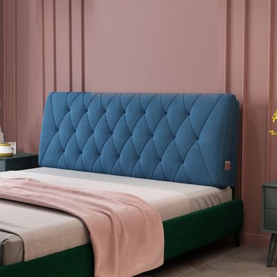 Flannel Headboard Cushion Positioning Support Reading Wedge Pillow Headboard Backrest Sponge Filled Upholstered for Dorm Room Day Bed Bunkbed,A,with headboard 78.7"/200cm