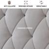 Flannel Headboard Cushion Positioning Support Reading Wedge Pillow Headboard Backrest Sponge Filled Upholstered for Dorm Room Day Bed Bunkbed,A,with headboard 78.7"/200cm view 3