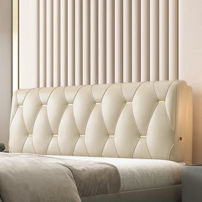 King Size Headboard Backrest Wall Pillow Large Bolster Support Reading Pillow Wedge Lumbar Cushion for Day Bed Bunk Bed Bench with Removable Cover,A,No headboard King 79"