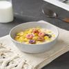 Famiware Mars Plates and Bowls Set, 12 Pieces Dinnerware Sets, Dishes Set for 4, Light Gray view 2