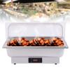 14QT Stainless Buffet Catering Chafing Dish Food Tray 14L Buffet Food Tray Tablespoon Food Clip Set Home Kitchen Tool for Wedding Parties Banquet Catering Events view 1
