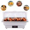 14QT Stainless Buffet Catering Chafing Dish Food Tray 14L Buffet Food Tray Tablespoon Food Clip Set Home Kitchen Tool for Wedding Parties Banquet Catering Events view 2