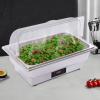 14QT Stainless Buffet Catering Chafing Dish Food Tray 14L Buffet Food Tray Tablespoon Food Clip Set Home Kitchen Tool for Wedding Parties Banquet Catering Events view 3
