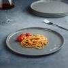 Famiware Mars Plates and Bowls Set, 12 Pieces Dinnerware Sets, Dishes Set for 4, Dark Gray view 2