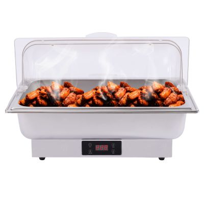 110V 600W Chafing Dish Buffet Set,Electric Chafing Dish,Chaffing Server Set Chafer for Catering,Buffets,Parties,30-90/ 86-194 (One Grid)