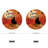 2022 Halloween Ornaments 3 Inch Black Cat Pumpkin Ceramic Ornament Full Moon Crow Night Before Christmas Tree Hanging Ornament Two Sides Printed Gothic Halloween Keepsake Gift view 2