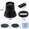 BTSD-home Bed Risers 6 Inch, Heavy Duty Round Furniture Risers for College Dorm Bed, Sofa, Couches & TV Stands, Non-Slip Bed Lifts for Underbed Storage, Set of 8 view 2