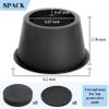 BTSD-home Round Bed Risers 3 Inch, Heavy Duty Furniture Risers for Bed, Sofa & Table, Circular Bed Lifts for Underbed Storage, 2.5" Lift, 4000 lbs Capacity, Set of 8 view 2
