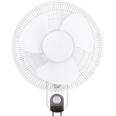 HealSmart 16 Inch Digital Household Wall Mount Fans, Adjustable Tilt, 90 Degree, 3 Speed Settings, 1 Pack, White