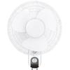 HealSmart 16 Inch Digital Household Wall Mount Fans, Adjustable Tilt, 90 Degree, 3 Speed Settings, 1 Pack, White view 1