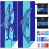 2 Pack Microfiber Lightweight Beach Towel 71"x32" Oversized Extra Large Thin Sand Free Towels Travel Swim Pool Yoga Gym Camping for Adults Women Men Beach Essentials Accessories Vacation Gift view 1