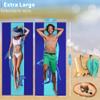 2 Pack Microfiber Lightweight Beach Towel 71"x32" Oversized Extra Large Thin Sand Free Towels Travel Swim Pool Yoga Gym Camping for Adults Women Men Beach Essentials Accessories Vacation Gift view 3