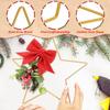 SEWACC Star Wreath Frame Metal Wire Star Floral Wreath Pentagram Shaped Rings for Christmas Wedding Party Supplies view 3