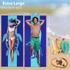 2 Pack Microfiber Lightweight Beach Towel 71"x32" Oversized Extra Large Thin Sand Free Towels Travel Swim Pool Yoga Gym Camping for Adults Women Men Beach Essentials Accessories Vacation Gift view 3