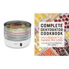 Electric Food Dehydrator Machine, Professional Multi-Tier Kitchen Food Appliances & Complete Dehydrator Cookbook: How to Dehydrate Fruit, Vegetables, Meat & More view 1