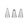 PME Jem Nozzles Set of 3 Bulbs & Shells Collection, Standard, Silver view 1