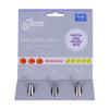 PME Jem Nozzles Set of 3 Bulbs & Shells Collection, Standard, Silver view 2