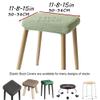 ZZDZW Spandex Elastic Stool Slipcover Modern Rectangular Removable Anti-Dirty Kitchen Square Stool Case Stretch Chair Cover Bench Covers for Dining Room (Color : Gold, Size : 1pc) view 2