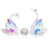 YWHL 60th Wedding Anniversary Swan Gifts for Parents Grandparents, 60 Years Anniversary for Couple, Crystal Figurine Decoration with 60 Years of Love Diamond view 1