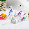 YWHL 60th Wedding Anniversary Swan Gifts for Parents Grandparents, 60 Years Anniversary for Couple, Crystal Figurine Decoration with 60 Years of Love Diamond view 2