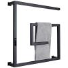 MSUDGH Smart Electric Heated Towel Rack, Towel Warmer, Wall Mounted Heated Towel Rail for Bathroom, with Timer/Temperature Control Function/Hardwired view 1
