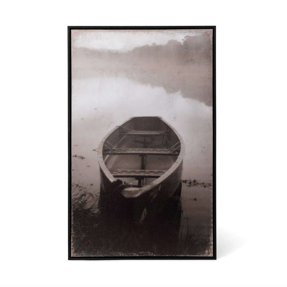 Park Hill Collection Lodge Framed Canoe Print