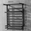 Electric Towel Rack, Dryer Hot Towel Warmer for Bath Heated Drying Rack Straight Bars Mirror Polish Built-in Timer with LCD Indicators view 2