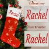 AtiMing Personalized Plush Christmas Stockings Red Family of 6 Large 22" Red White Faux Fur Christmas Stockings Custom Names Sequin Snowflakes Hanging Stockings for Xmas Fireplace Home Decoration view 3
