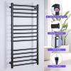 MSUDGH Towel Warmer Bathroom Radiator, Electric Heated Towel Rack Wall Mounted, Heated Towel Rail 14 Bar Bath Towel Heater/Black/Hardwired view 4
