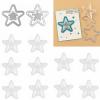 Briartw 10 PCS Star Shaped Shaker Covers Low Profile Plastic Clear Shaker Pourch Covers with 2 Cutting Dies Set Dimensional Shaker Clear Puffy Shaker Covers Shaker Window Blister Shaker Cards view 1