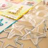 Briartw 10 PCS Star Shaped Shaker Covers Low Profile Plastic Clear Shaker Pourch Covers with 2 Cutting Dies Set Dimensional Shaker Clear Puffy Shaker Covers Shaker Window Blister Shaker Cards view 4