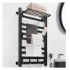 MSUDGH Bathroom Electric Heated Towel Rack, with Timer Towel Warmer, Heating Panel Fast Warming up Heated Towel Rail Polished Bathroom Pools Kitchen view 1