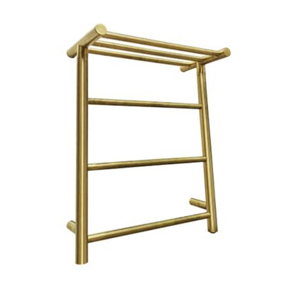 MSUDGH Towel Warmer, Heated Towel Rail, Radiator Wall Mounted Electric Towel Rack, with Shelf for Bathroom/Plug in (Hardwired)
