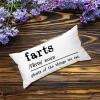 Farts Definition Lumbar Throw Pillow Covers 12x24 Farmhouse Rectangle Farts Cushion Covers Funny Wedding Birthday New Home Gift view 4