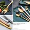 56 Piece Black Silverware Set for 14 Durable Stainless Steel Flatware Sets Kitchen Wedding Restaurant Cutlery Utensil Include Spoons Forks Knifes Teaspoons Delicate Square Tableware view 2